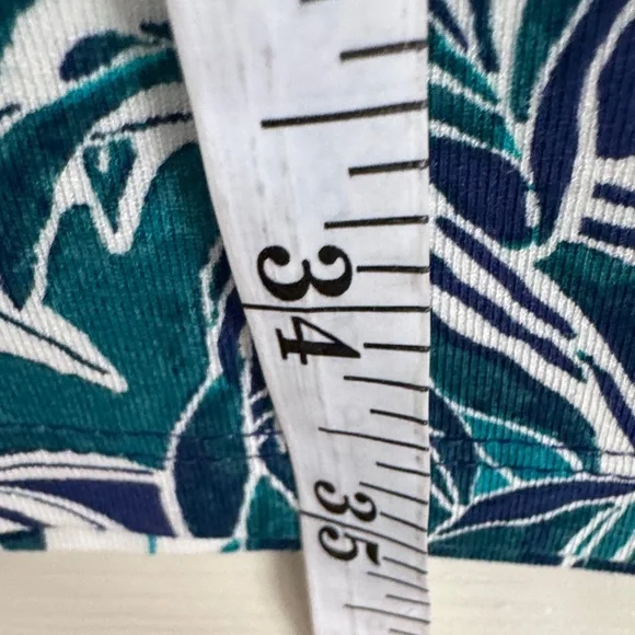 J.Jill Wearever Tropical Print Wide-leg Knit Crop Pants - Medium NWT - Picture 3 of 9